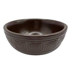 HTF Frank Lloyd Wright Collection Whirling Arrow Brown Bowl HF Coors USA